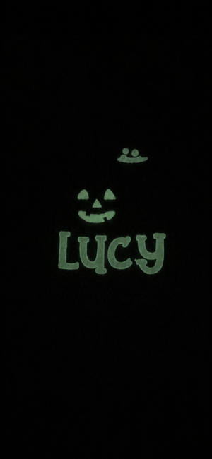 Personalized Glow in the Dark Youth Halloween Embroidered Apparel