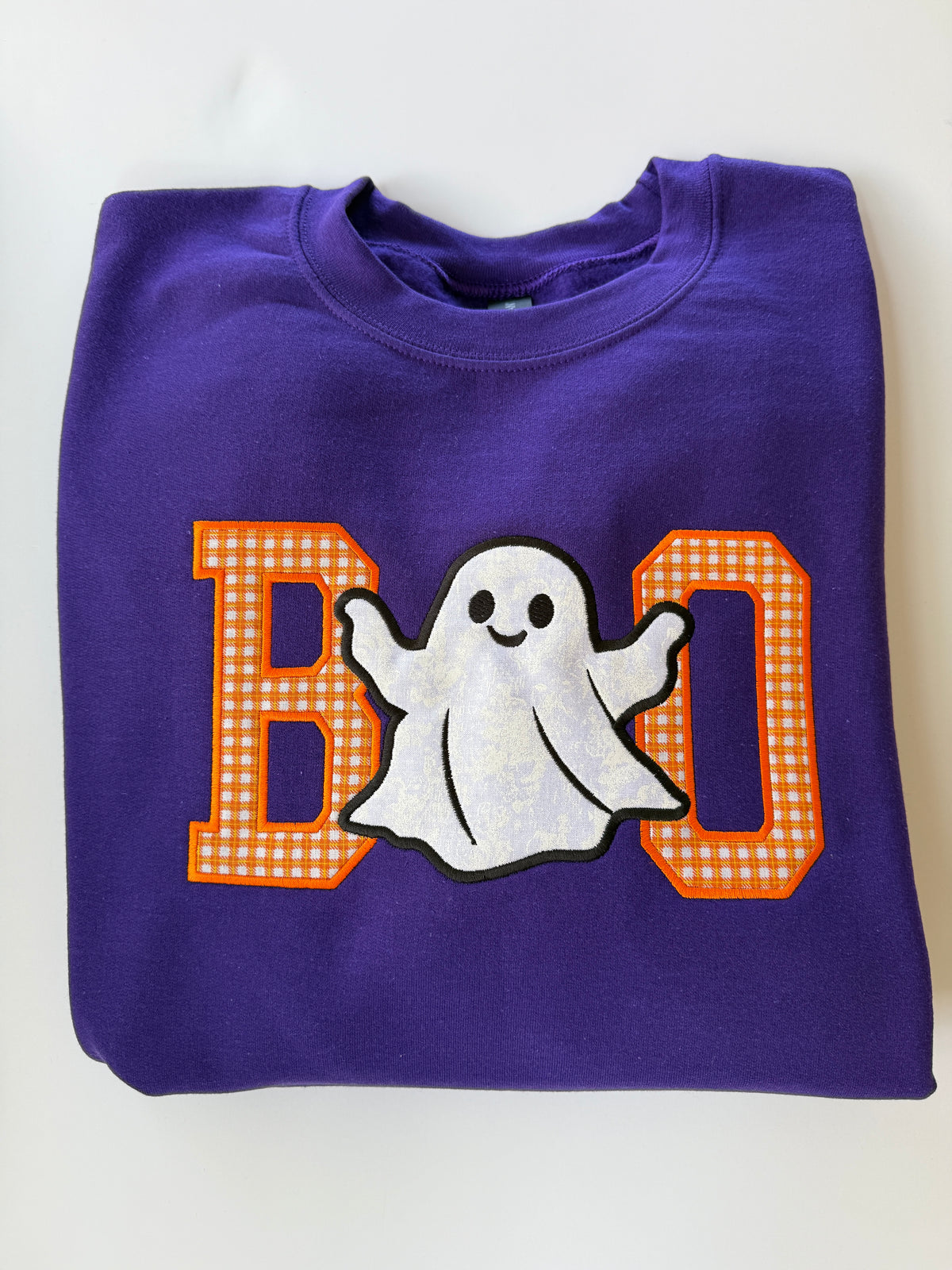 BOO Appliqué Halloween Crewneck