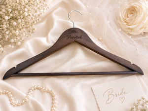 Personalized Engraved Bridal Dress Hanger