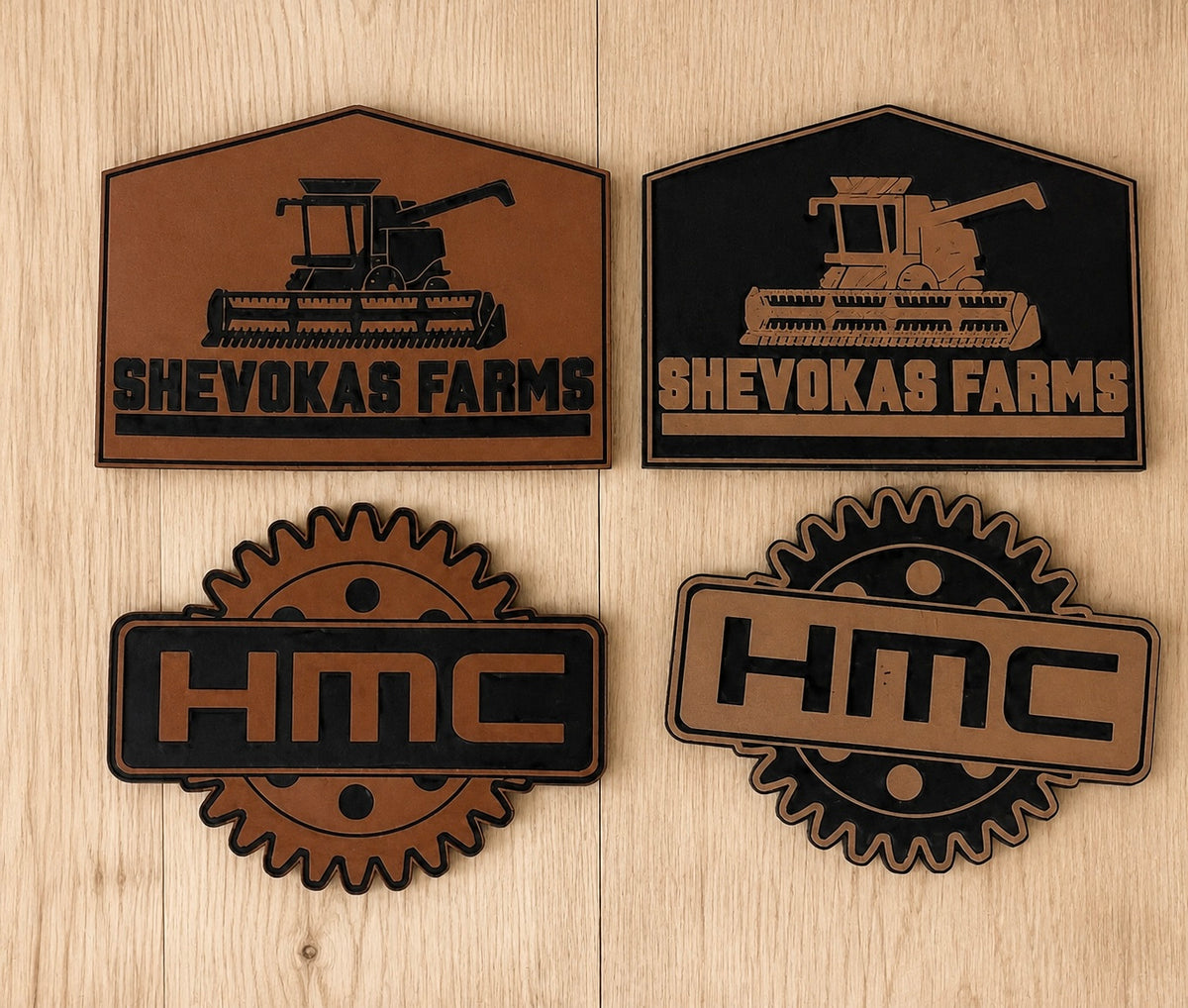 Classic Collection-Custom Laser Engraved Leatherette Patches