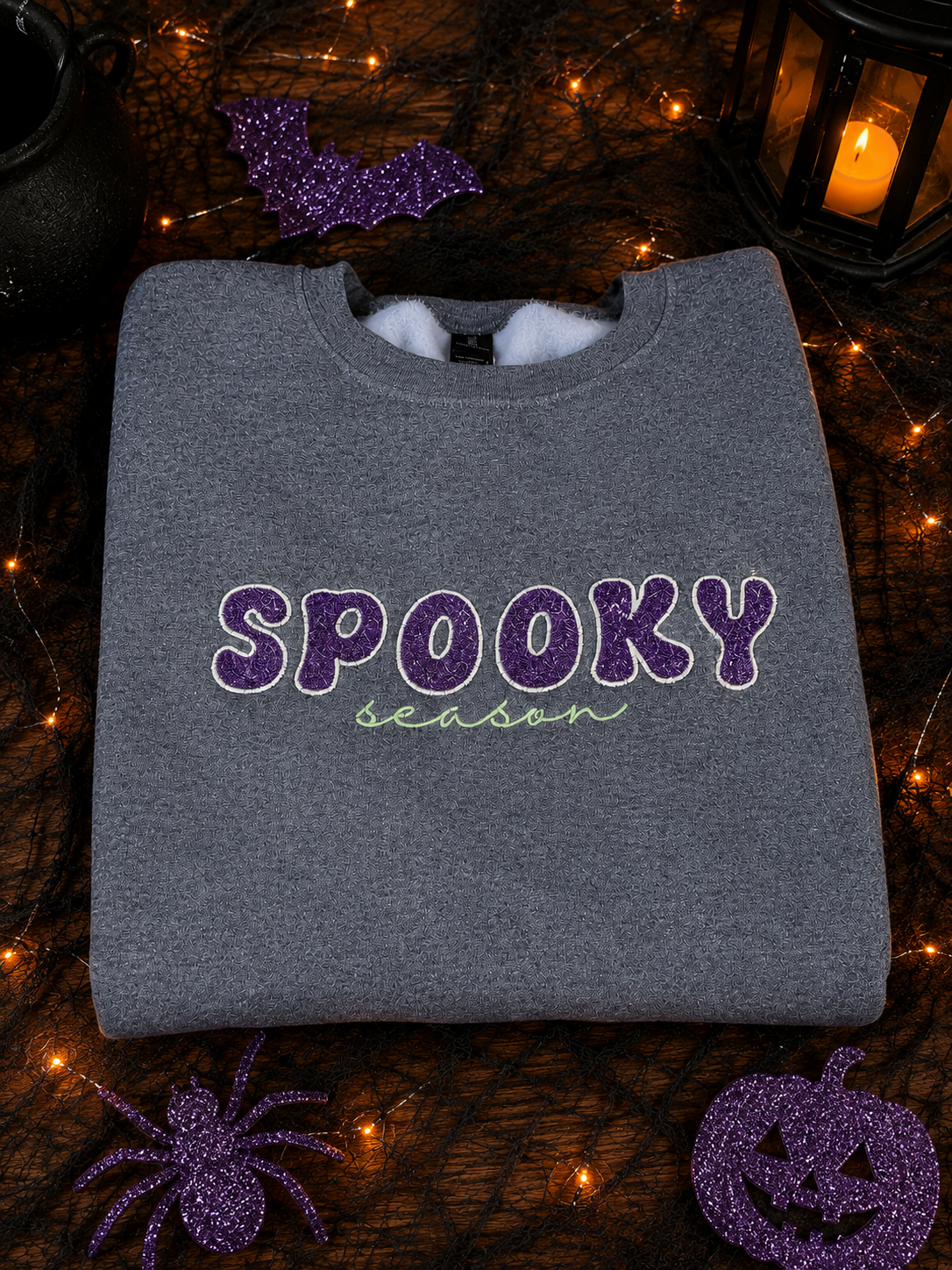 Spooky Season Glow in the Dark Embroidered Apparel
