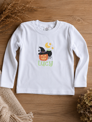 Personalized Glow in the Dark Youth Halloween Embroidered Apparel