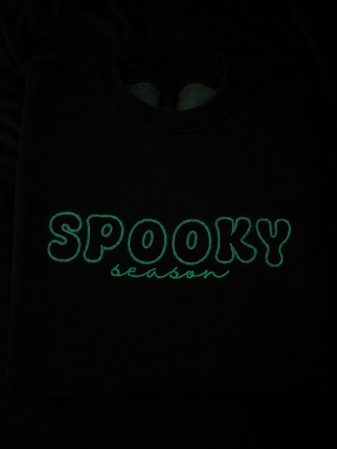 Spooky Season Glow in the Dark Embroidered Apparel