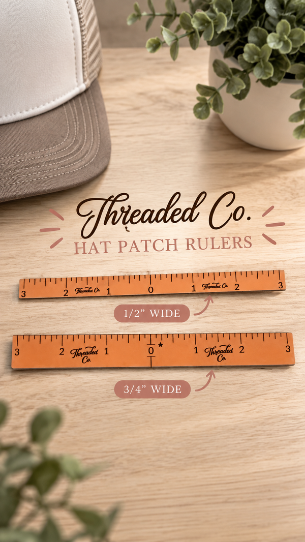 Hat Patch Placement Ruler Set | 2-Piece Centering Tool