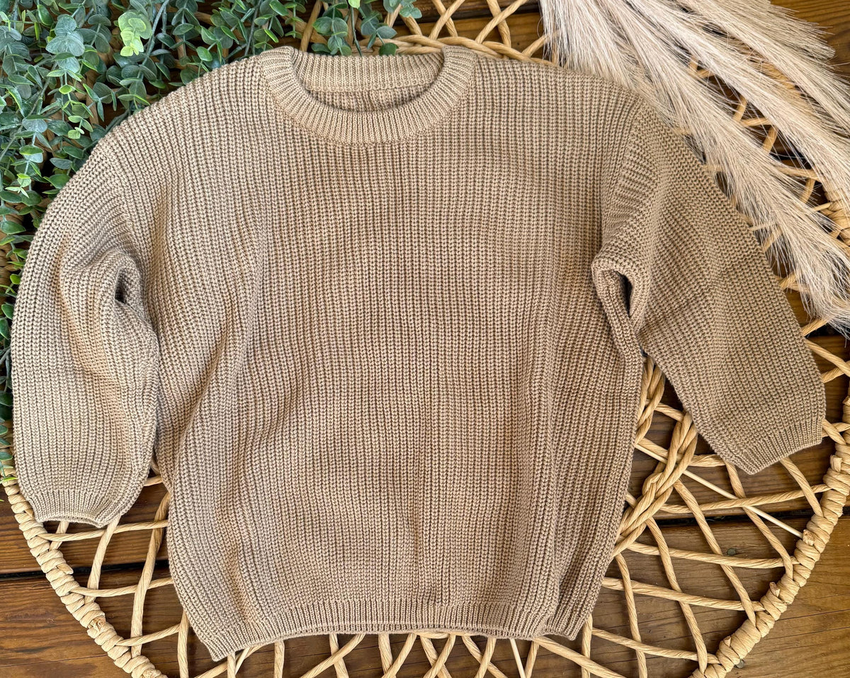 Personalized Embroidered Knit Sweater