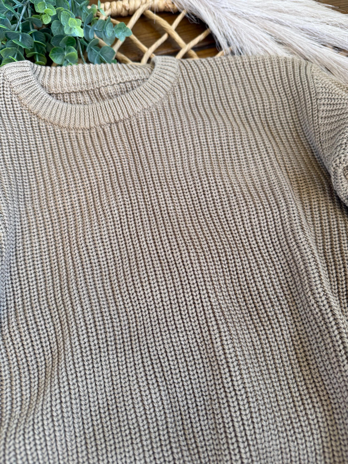 Personalized Embroidered Knit Sweater