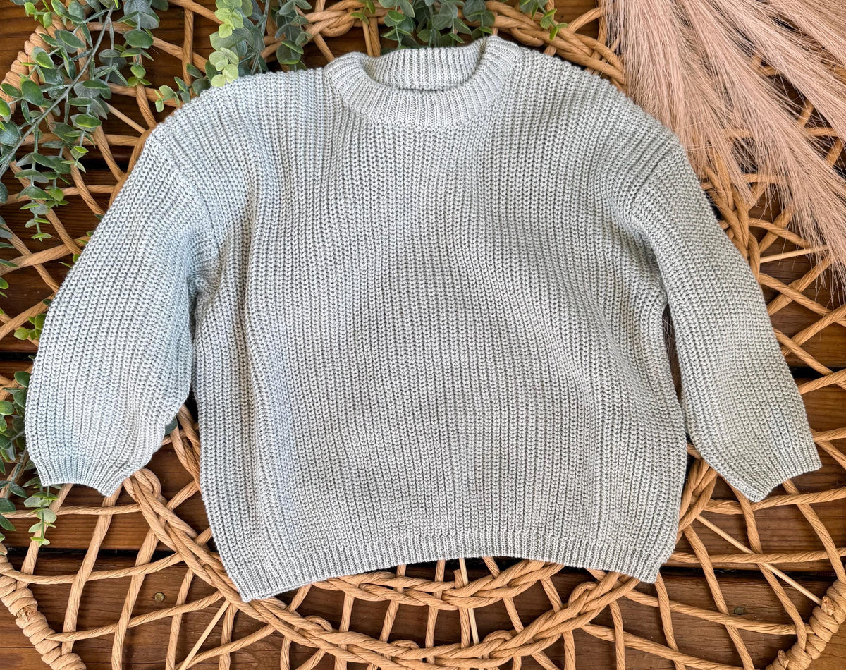Personalized Embroidered Knit Sweater