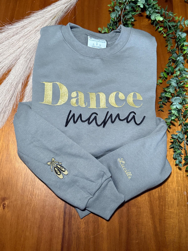 Dance Mama Embroidered Crewneck