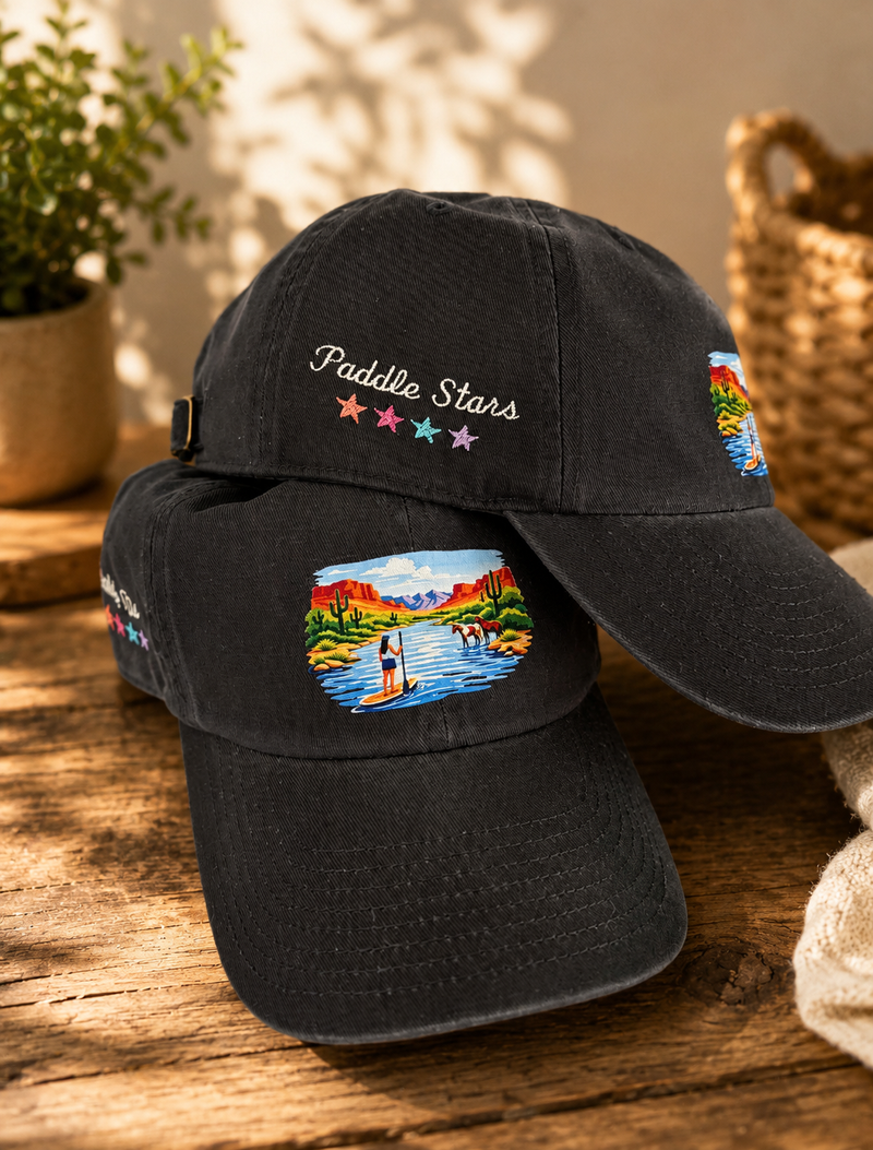 Patriotic embroidered trucker hat