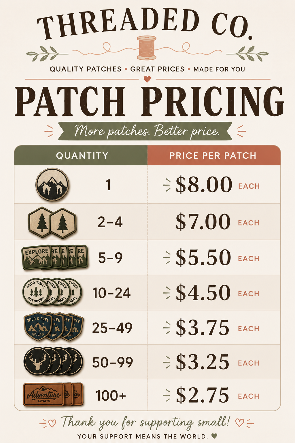 Classic Collection-Custom Laser Engraved Leatherette Patches quantity pricing