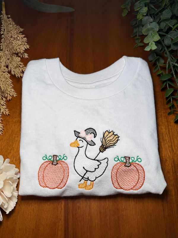 Fall Goose Pumpkin Shirt