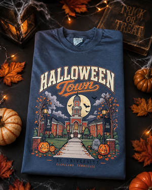 Glow in the Dark Halloween Town Lee University Shirt