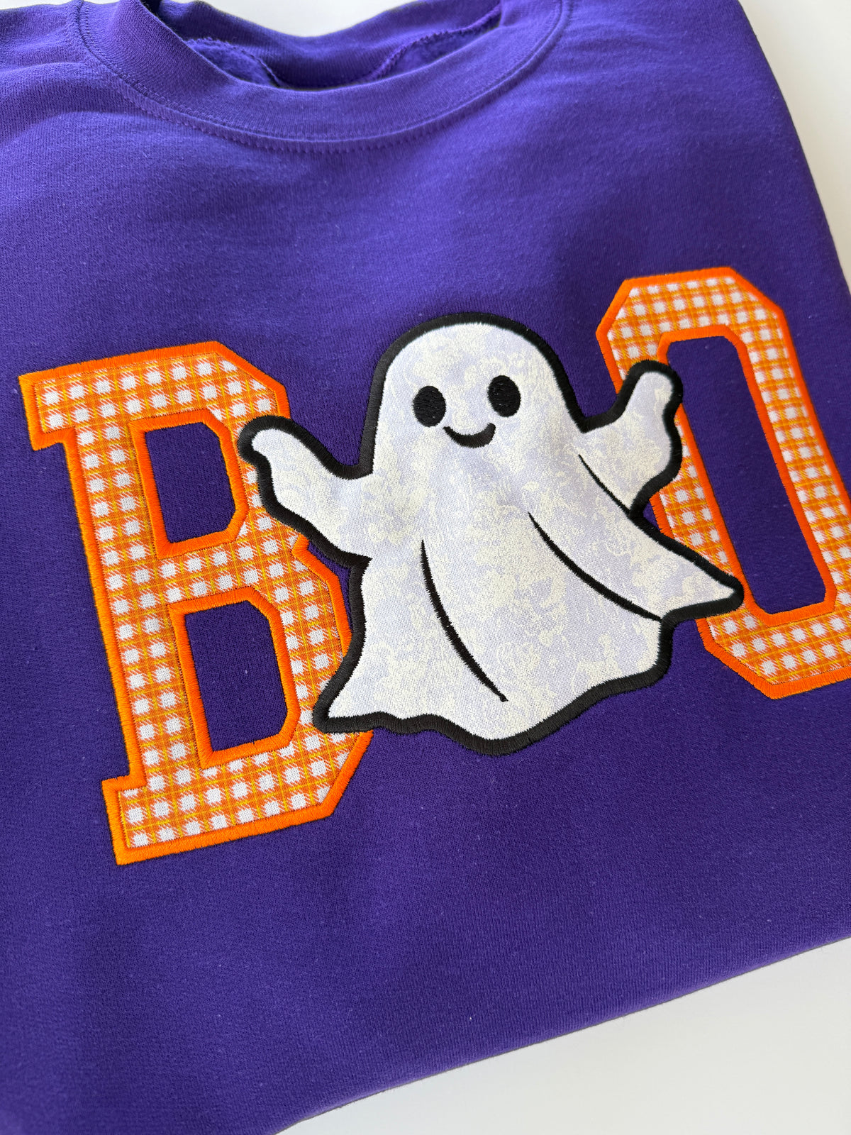 BOO Appliqué Halloween Crewneck