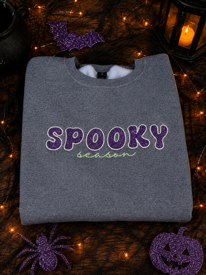 Spooky Season Glow in the Dark Embroidered Apparel