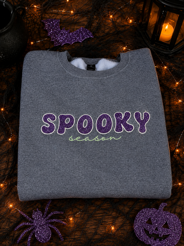 Spooky Season Glow in the Dark Embroidered Apparel