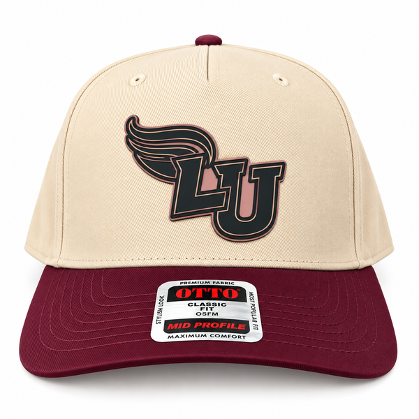 LU Burgundy & Cream Game Day Trucker Hat