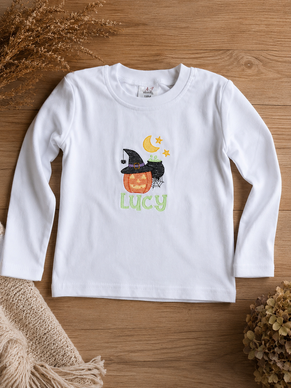 Personalized Glow in the Dark Youth Halloween Embroidered Apparel