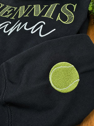 Tennis Mama Embroidered Crewneck