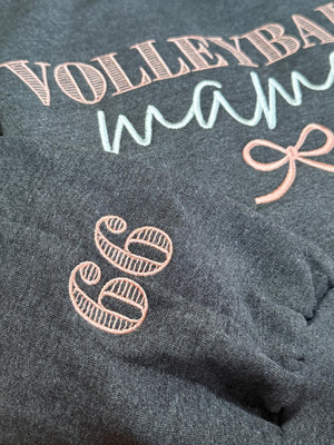 Volleyball Mama Embroidered Crewneck
