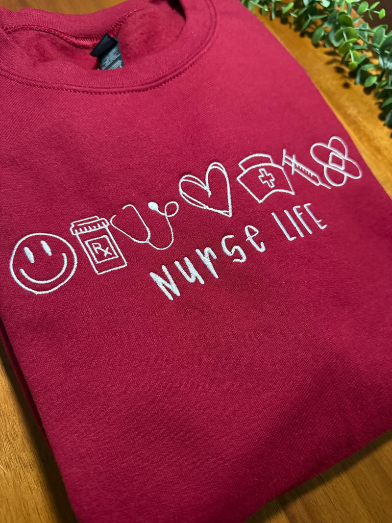 Embroidery - Nurse Life Tee