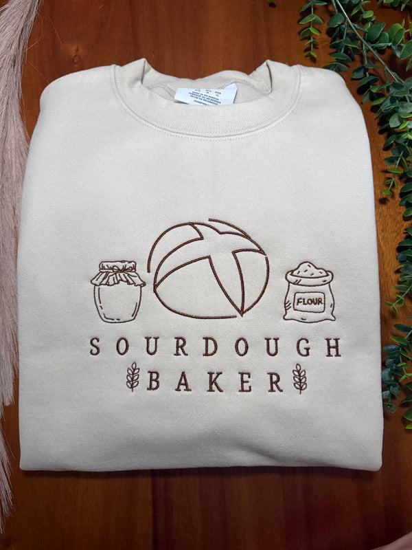 Sourdough Baker Embroidered Apparel