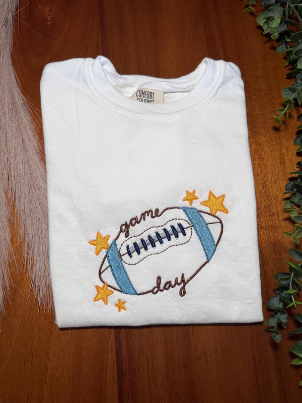 Game Day Youth Embroidered Apparel – Football