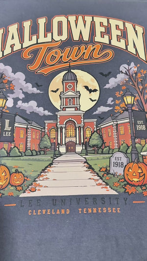 Glow in the Dark Halloween Town Lee University Shirt