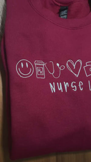 Nurse Life Embroidered Apparel